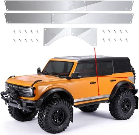 Anti-Scratch Plate Kit for TRAXXAS TRX4 Bronco 2021 1/10 RC Car Accessories RC Car Upgrade Parts Accessory New in Saudi Arabia