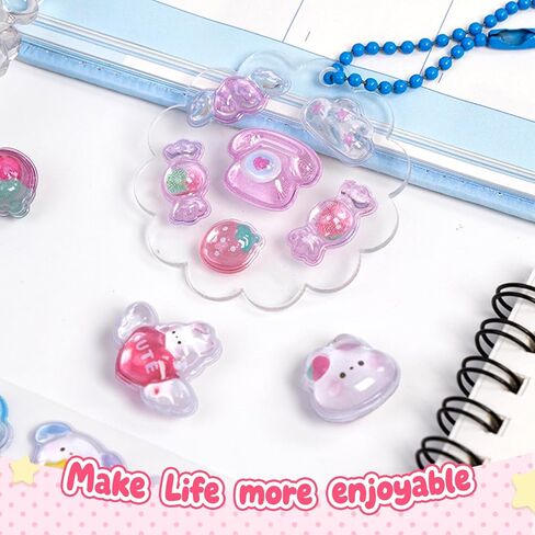 3D Cute Stickers Cartoon Pink Rabbit Puff Stickers Kawaii Mini Puffy 3D Reusable Tiny Patch for Scrapbooks Planner Journals Laptops Phone Case Decoration in Saudi Arabia