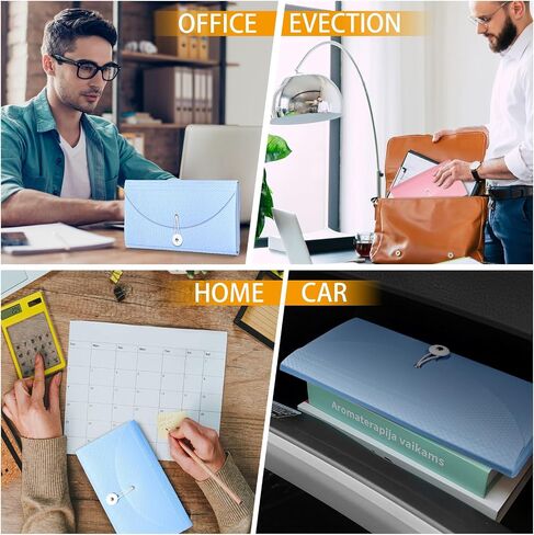 Nicecho Receipt Coupon Organizer, 13 Pockets Small Accordion File Organizer with Labels for Receipt Cards, Bill Business, Coupons Storage, 10.2X 5.1 Inches in Kuwait