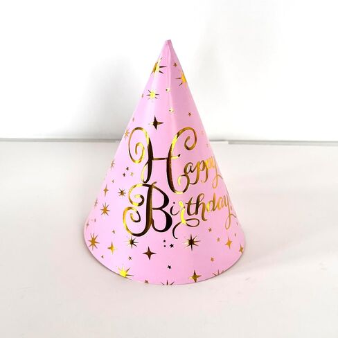 Fvumhlaoog 12-Pack Pre-Assembled Party Hats with Elastic Bands – No Assembly Needed, Fun Birthday Party Supplies, Wedding & Anniversary Decorations, Adult & Pet Photo Props in Kuwait