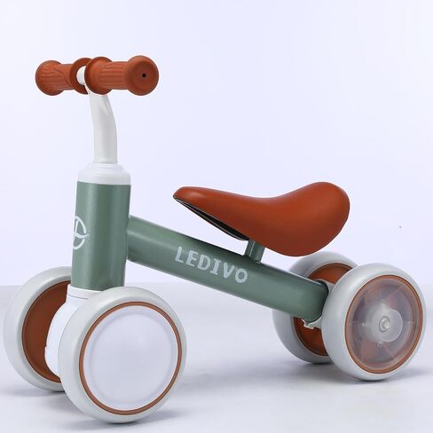 إضاءة ملونة Baby Balance Baly Bike for 1 year Boys Girls 12-24 Month Balance Balance Bike ، 4 Wheels Toddler First Bike ، 10-36 Month in Saudi Arabia
