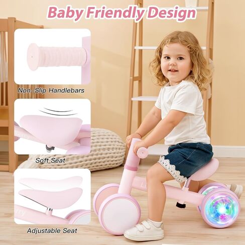 Biber Baby Balance Bike مع عجلات خفيفة عمرها 1 2 3 سنوات ، لا توجد دواسة 4 دراجة صمت عجلة صام in Kuwait