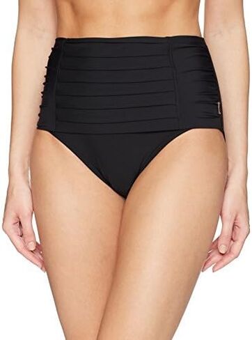 Calvin Klein Standard Pleated High Waist Bikini Swimsuit Bottom in Saudi Arabia