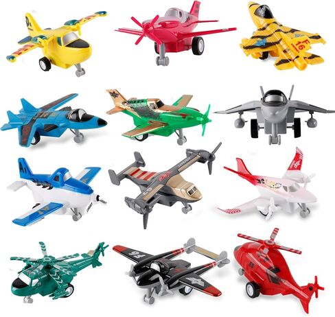 ألعاب الطائرات السحب للأولاد للأولاد للأطفال الصغار 3-5 حزمة متنوعة من طائرات الهليكوبتر المتساقطة الطائرات الطائرات الطائرات الطائرات للأطفال الصغار in Kuwait