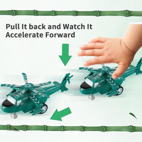 ألعاب الطائرات السحب للأولاد للأولاد للأطفال الصغار 3-5 حزمة متنوعة من طائرات الهليكوبتر المتساقطة الطائرات الطائرات الطائرات الطائرات للأطفال الصغار in Kuwait