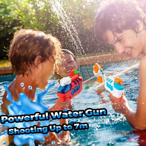 8 Pack Water Pistol for Kid, Small Mini Water Squirt Gun for Summer Pool Garden Beach, Birthday Party Favors Fillers for Boy Girl Outdoor, Training Toy for Dog Cat (Red/Blue/Light Blue/Green) in Saudi Arabia