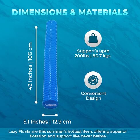 VOS Mega Foam Pool Noodle, Super Soft Swim Float, for Kids and Adults in Saudi Arabia