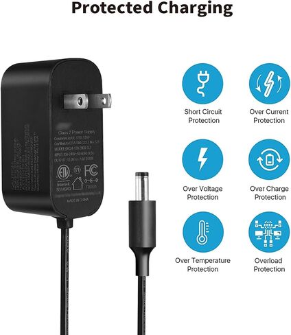 Tonton 12V 2A 6Ft Power Supply Adapter, 24W Universal Charger AC 100-240V with 8Tips to 12Volt DC Plug 2A 1.8A 1.5A 1.2A 1A 0.5A UL/CE/FCC Certified for LED, Router, Security Camera, Keyboard, Scanner in Saudi Arabia