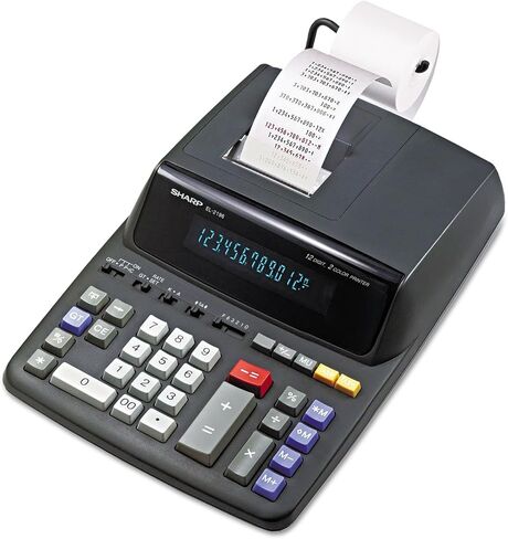 حادة EL2196BL EL2196BL حاسبة الطباعة ذات اللونين الأسود/الأحمر 3.7 خطوط/ثانية in Saudi Arabia