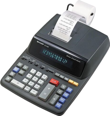 حادة EL2196BL EL2196BL حاسبة الطباعة ذات اللونين الأسود/الأحمر 3.7 خطوط/ثانية in Saudi Arabia