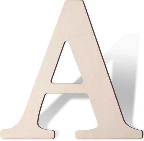 Wooden Letters 12 Inch Large Paintable Wooden Letter for Wall Décor, Thick Wood Alphabet Letters E for DIY Crafts Unfinished Wood Cutout Sign for Nursery Birthday Wedding Party Home Decoration in Saudi Arabia