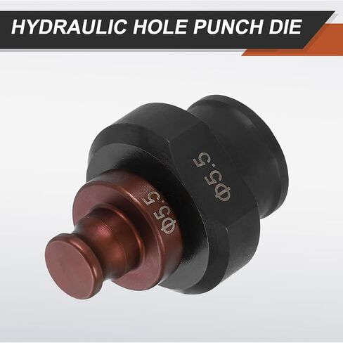 Harfington Hydraulic Hole Punch Die 16.5mm مستديرة حفرة 40CR الصلب مجموعة اللكم الكهربائية لآلة اللكم الكهربائية MHP-20 JP-20 ، Burgundy & Black in Saudi Arabia