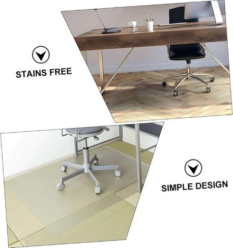 jojofuny 1Pc PVC Floor Protector Non Slip Pad Multi Functional Chair Mat for Hard Floors Slip and Water Resistant Cutting for Tile and Laminate in Saudi Arabia