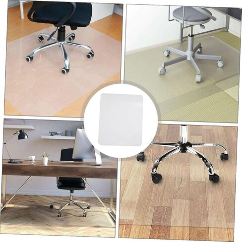 jojofuny 1Pc PVC Floor Protector Non Slip Pad Multi Functional Chair Mat for Hard Floors Slip and Water Resistant Cutting for Tile and Laminate in Saudi Arabia