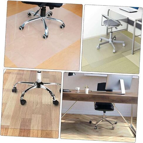 jojofuny 1Pc PVC Floor Protector Non Slip Pad Multi Functional Chair Mat for Hard Floors Slip and Water Resistant Cutting for Tile and Laminate in Saudi Arabia