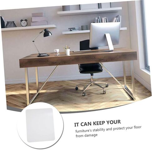 jojofuny 1Pc PVC Floor Protector Non Slip Pad Multi Functional Chair Mat for Hard Floors Slip and Water Resistant Cutting for Tile and Laminate in Saudi Arabia