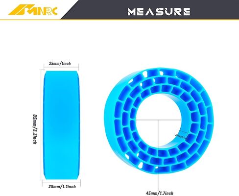 4pcs Soft 1.55 '' Silicone Rubber Foam foam for 95-97mm mman in Kuwait