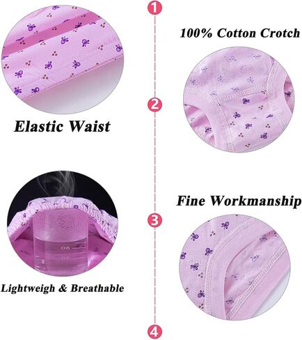 Hbhpov Women's Briefs Underwear Breathable Panties High Waist Ladies Knickers Soft Stretch Underpants 5 pack in Saudi Arabia