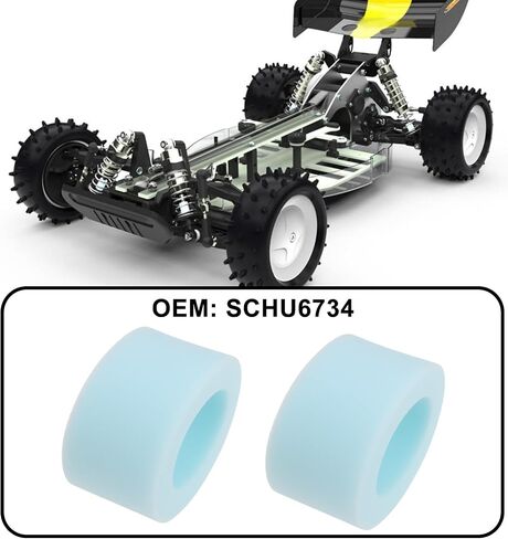 Create idea 4pcs Rear Buggy Foam Tire Inserts (Med) Replace SCHU6734 1/10 2.2" RC Comaptible with Schumacher in Saudi Arabia