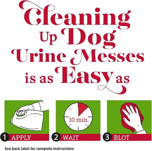 Nature's Miracle Dog Urine Destroyer, Dog Urine Stain Remover and Odor Control, White, 64 fl oz in Kuwait