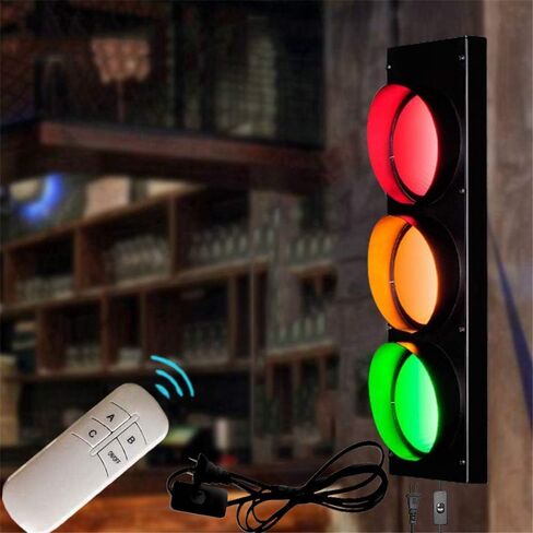 علامات سلامة الطريق مصباح الجدار LED إشارة مرور الإشارة الداخلية مع التبديل والتوصيل ، الأطفال الحضانة التظاهر التظاهر بلعب إشارات المرور مصابيح الشمع in Kuwait