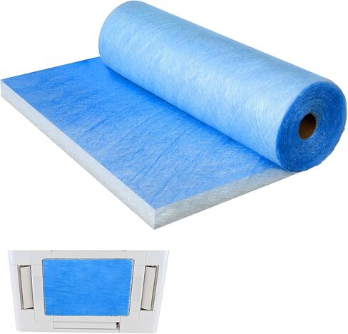 Maxdot Paint Booth Filter Filter Roll ، Fiberglass Paint Paint Collector 36 "× 100 FT SPART SPARTHER ALIBERSLASS ORRESTOR للسيارات رذاذ نظام مرشح الهواء ، 18 جرام in Saudi Arabia