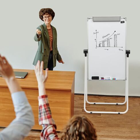 Stand White Board, Double Sided Magnetic Dry Erase Board Portable Whiteboard 36 * 24 inch, Perfect for Classroom, Preschool, Homeschool, Restaurant and Presentation in Saudi Arabia