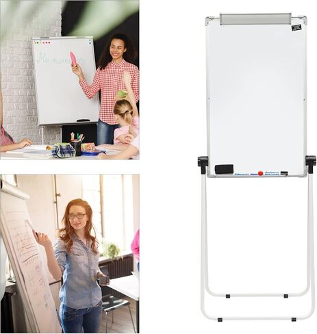 Stand White Board, Double Sided Magnetic Dry Erase Board Portable Whiteboard 36 * 24 inch, Perfect for Classroom, Preschool, Homeschool, Restaurant and Presentation in Saudi Arabia