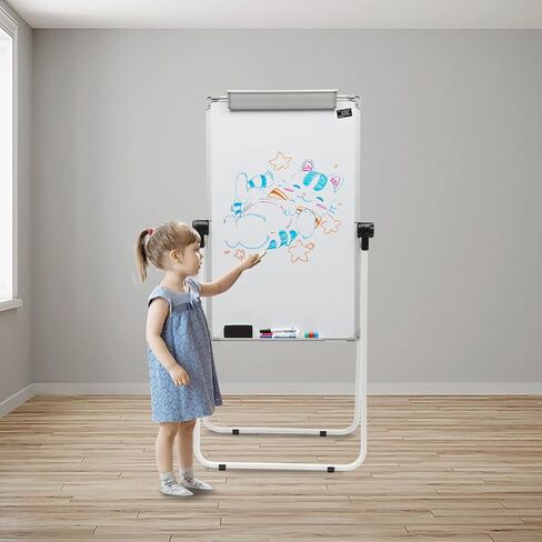 Stand White Board, Double Sided Magnetic Dry Erase Board Portable Whiteboard 36 * 24 inch, Perfect for Classroom, Preschool, Homeschool, Restaurant and Presentation in Saudi Arabia