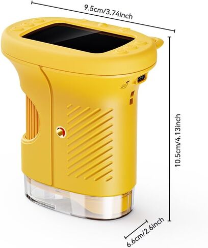 Kids Microscope, 1000X Portable Mini Pocket Microscope with 2.0″ IPS Screen & 8 LEDs, Rechargeable, STEM Educational Science Kit Toys, Best Christmas Birthday Gifts for 4-12 Year Old Girls in Kuwait