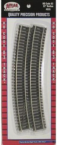 رمز مقياس Atlas HO 83 22 "Curve Radius Curve 6 Pack Model Track in Saudi Arabia