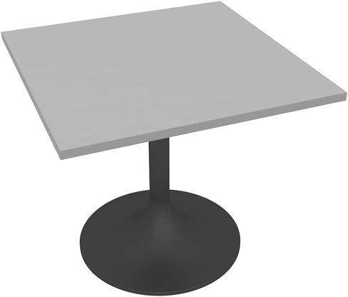 2 Person Square Office Table with Tulip Pedestal Base | Harmony Series Square Pedestal Meeting Table | Scratch-Resistant Laminate | White - 36" in Kuwait