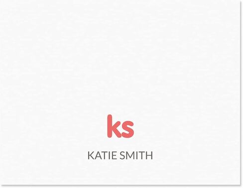 Elegant Personalized Note Card Set (3 color choices) - 24 Cards with White Envelopes, 4¼ x 5½ Inch Size, Blank Inside, Add a Name, For Thank You Notes, or Graduation Gifts in Saudi Arabia