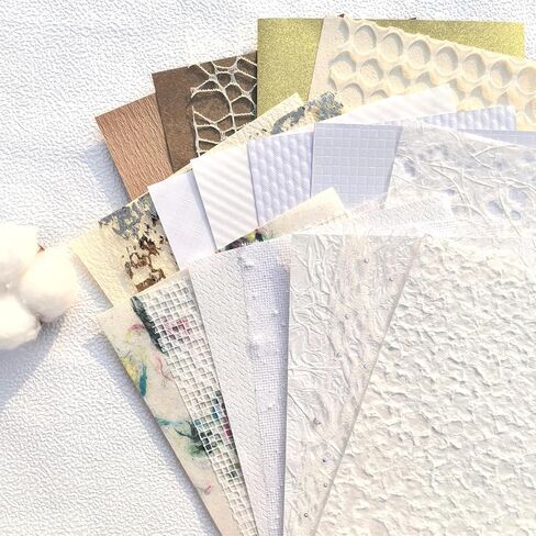 20 فريدة من نوعها A5 Scrapbook Paper و Mesh Mesh Paper ، ورق حرفي مصنوع يدويًا لخلاصات ، مستلزمات Junk Journal ، وصنع البطاقات ، و Decoupage ، و Collage & Gift. in Kuwait