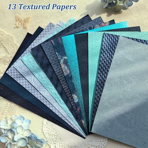 20 فريدة من نوعها A5 Scrapbook Paper و Mesh Mesh Paper ، ورق حرفي مصنوع يدويًا لخلاصات ، مستلزمات Junk Journal ، وصنع البطاقات ، و Decoupage ، و Collage & Gift. in Saudi Arabia