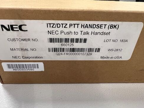 دفع ITZ/DTZ للتحدث عن الهاتف (BK) (660125) متوافق مع هواتف NEC DT400/DT800 in Saudi Arabia