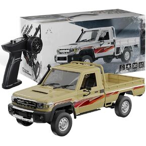 Hanll 1:14 RC Rock Crawler Remote Control Off-Road Truck – SG-1406 High-Torque Full-Proportional RC Vehicle with LED Lights, USB Charger, Vintage-Style Crawler Toy for Adults（Receiver Yellow） in Kuwait