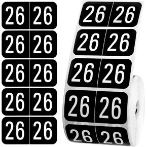 500pcs 2026 ملصقات سنة ، 3/4x1-1/2 بوصة تسميات مجلد الملف 26 سنة ملصقات رقم مخطط طبي ملون لعلامات تبويب المجلدات المكتبية (الأرجواني الداكن) in Kuwait