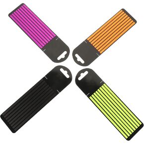 شريط صفحة قابلة لإعادة الاستخدام شرائط تمييز 4 عبوات لتعليق الكتب علامات تبويب لزجة لتلقي التدوين ودراسة شرائح تمييز ملونة للمكتب والمدرسة in Kuwait