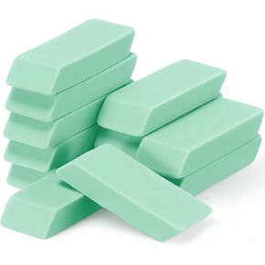 12Count Green Pencil Erasers مستطيلات مطاطية مستطيلة للممحاة المطاطية للفن والمكاتب الاستخدام الفصول الدراسية الرسم لوازم رسم الرسم in Kuwait