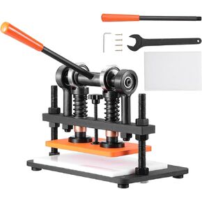 آلة قطع الجلود ، 10.2 × 5.9 في قطع يدوي صفيحة يدوي ، 0.47 في آلة نقش الجلود السكتة الدماغية ، مهاوي توجيه مزدوجة مقطوعة مقطوعة لمختلف المواد in Kuwait