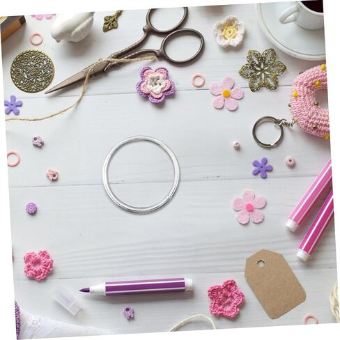 Housoutil 20pcs Metal Craft Hoops Dreamcatcher Rings for DIY Wall Hanging Macrame Projects and Home Decor Versatile and Frame in Saudi Arabia