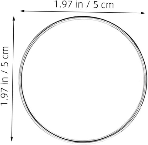 Housoutil 20pcs Metal Craft Hoops Dreamcatcher Rings for DIY Wall Hanging Macrame Projects and Home Decor Versatile and Frame in Saudi Arabia