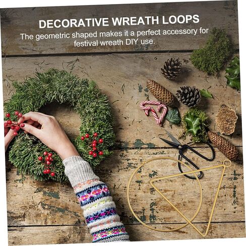 Healifty 3 Sets DIY Wreath Frame Hoops Iron Flower Hanging Decor for Home Wall and Party Includes and Shapes for Creative Crafting in Saudi Arabia