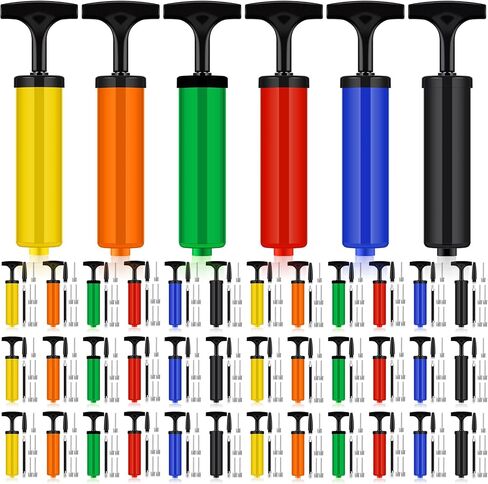 Jutom 200 Sets Portable Ball Pump Kit Include Needle Nozzle Extension Hose Hand Air Ball Pump Inflation Kit for Sports Ball Balloon Basketball Soccer Christmas Child Shoe Boxes Operation Christmas in Saudi Arabia