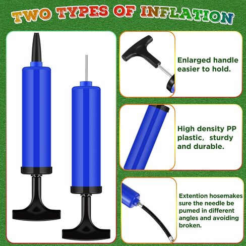 Jutom 200 Sets Portable Ball Pump Kit Include Needle Nozzle Extension Hose Hand Air Ball Pump Inflation Kit for Sports Ball Balloon Basketball Soccer Christmas Child Shoe Boxes Operation Christmas in Saudi Arabia