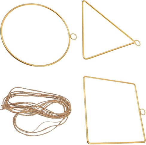 3sets DIY إكليل إطار الأطواق الهندسية لصياغة أكاليل الزهور جدار الأشكال المصنوعة يدويًا للديكور المنزلي in Saudi Arabia