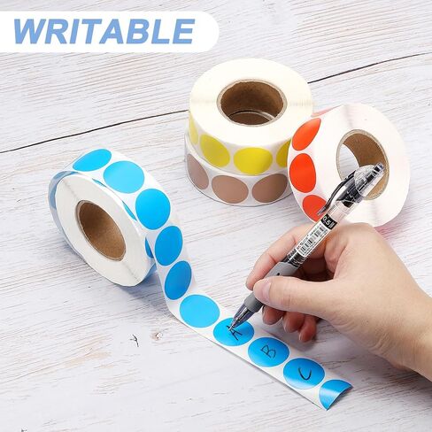 ملصقات النقطة الملونة Patikil 1 "، 500 PCS ملصقات ترميز الألوان فارغة ملصقات دائرة لاصقة ملصقات أسعار مستديرة للجروح في مرآب Office ، الأزرق الداكن in Kuwait