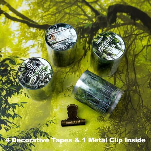 Magician’s Bookcase PET Tapes – 6 Rolls of Fantasy Embroidery-Style Bookcase Designs with Clip, for Scrapbook, Journal, Junk Journal, Planner and DIY Decor in Saudi Arabia