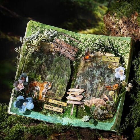 Magician’s Bookcase PET Tapes – 6 Rolls of Fantasy Embroidery-Style Bookcase Designs with Clip, for Scrapbook, Journal, Junk Journal, Planner and DIY Decor in Saudi Arabia